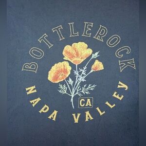 Bottle Rock Featival 2023 Napa California Line Up Graphic Tee Large